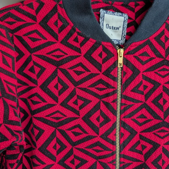 Oster Wool Patterned Bomber Jacket - Picture 3 of 5